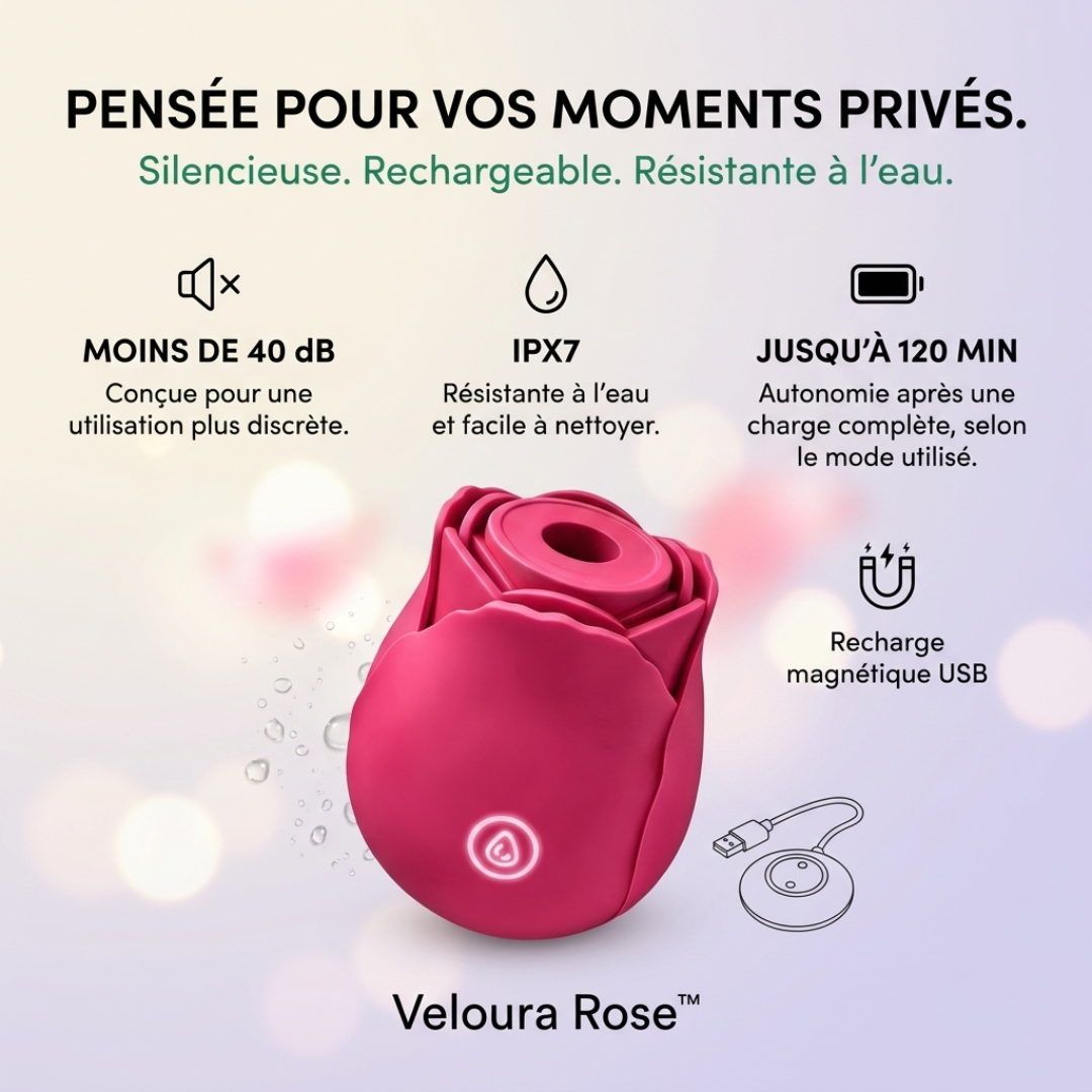 Veloura Rose™ | Stimulateur à Succion
